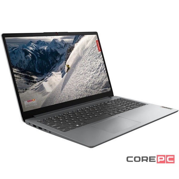Ноутбук Lenovo IdeaPad 1 15AMN7 82VG00MYUS (Ryzen 5 7520U/8GB/256GB SSD/15.6"/1920x1080/Touch/AMD Radeon 610M/Windows 11 Home) Серый
