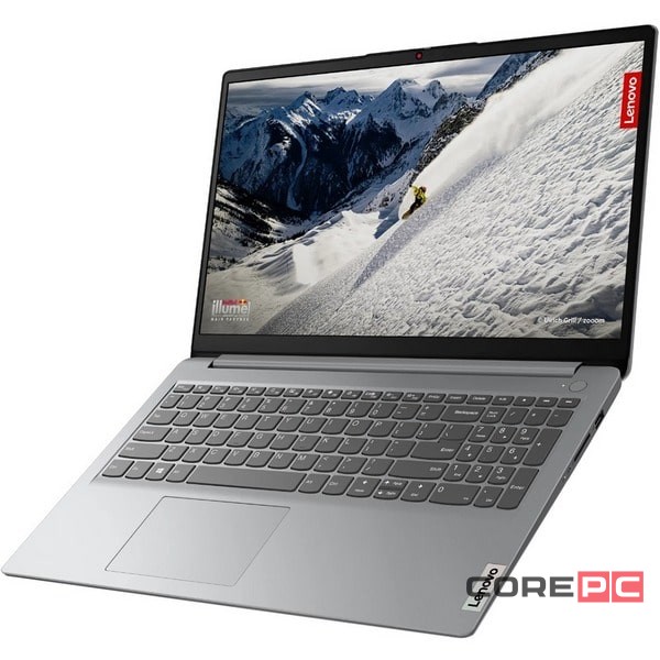 Ноутбук Lenovo IdeaPad 1 15AMN7 82VG00MYUS (Ryzen 5 7520U/8GB/256GB SSD/15.6"/1920x1080/Touch/AMD Radeon 610M/Windows 11 Home) Серый
