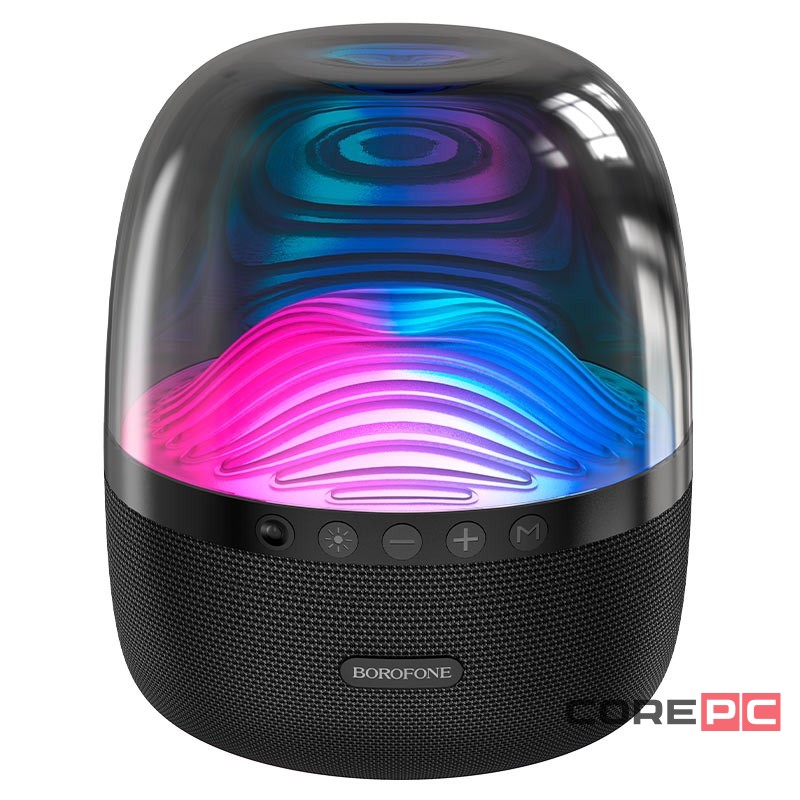Bluetooth колонка Borofone BP8 Glazed BT5.0/2000mAh/6ч/10Вт/TF/FM/USB/AUX черная
