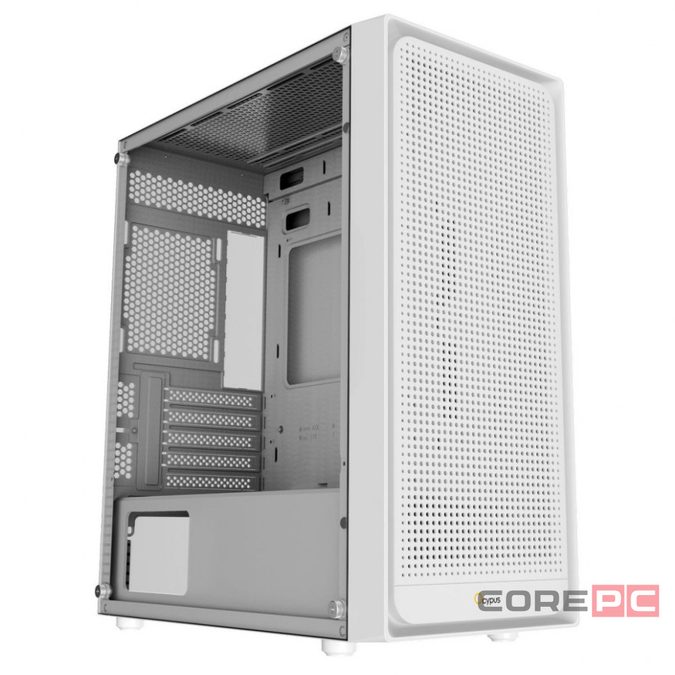 Компьютерный корпус Ocypus Gamma C50 WH TG White (Gamma-C50-WHG000XX-GL)