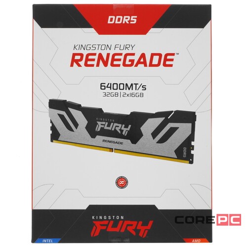 Оперативная память 32 Gb 6400 MHz Kingston FURY Renegade Silver (KF564C32RSK2-32)