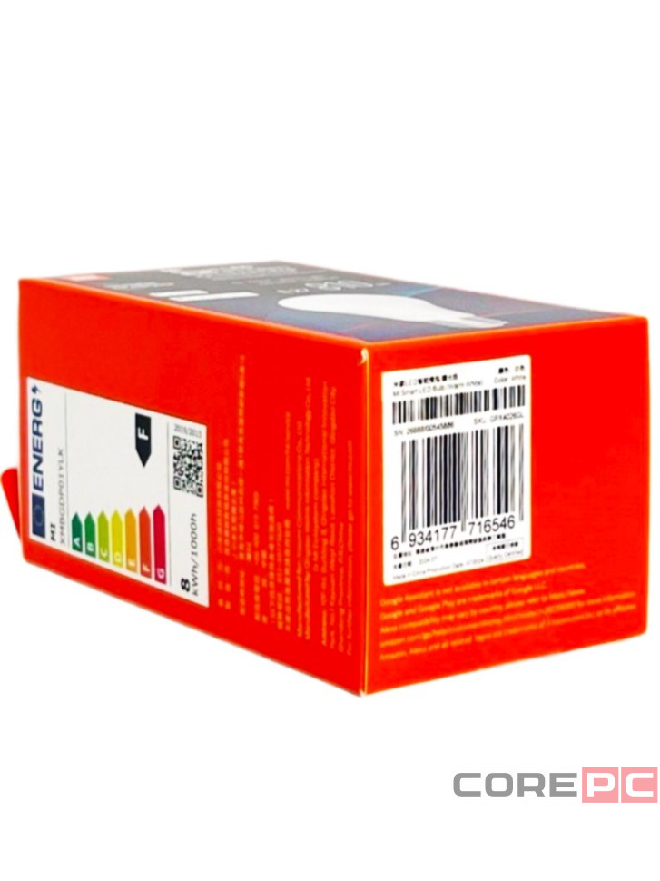 Лампа Xiaomi Mi Smart LED Bulb Warm White E27 8W/810lm (XMBGDP01YLK)