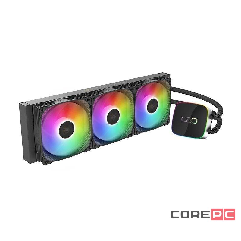 Система жидкостного охлаждения для процессора Geometric Future Eskimo Junior Neon 36 5V ARGB Black (1C255B0361001) (GF_SKM-JR-NEON-36-BK)