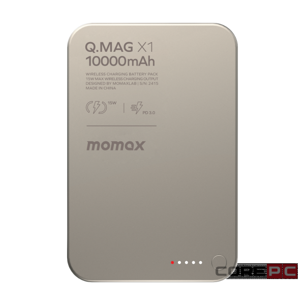 Powerbank магнитный с MagSafe Momax Q. Mag X1 10000mAh IP117AE Титан
