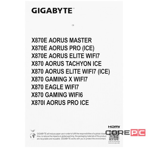Материнская плата Gigabyte X870E AORUS ELITE WIFI7