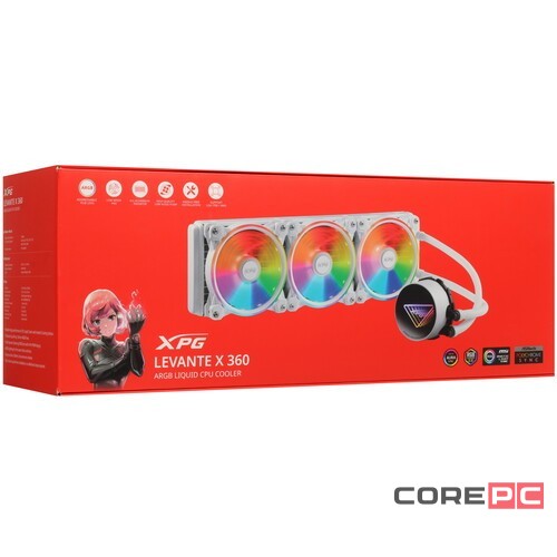 Система жидкостного охлаждения для процессора ADATA XPG Levante X 360 RGB White LEVANTEX360-WHCWW