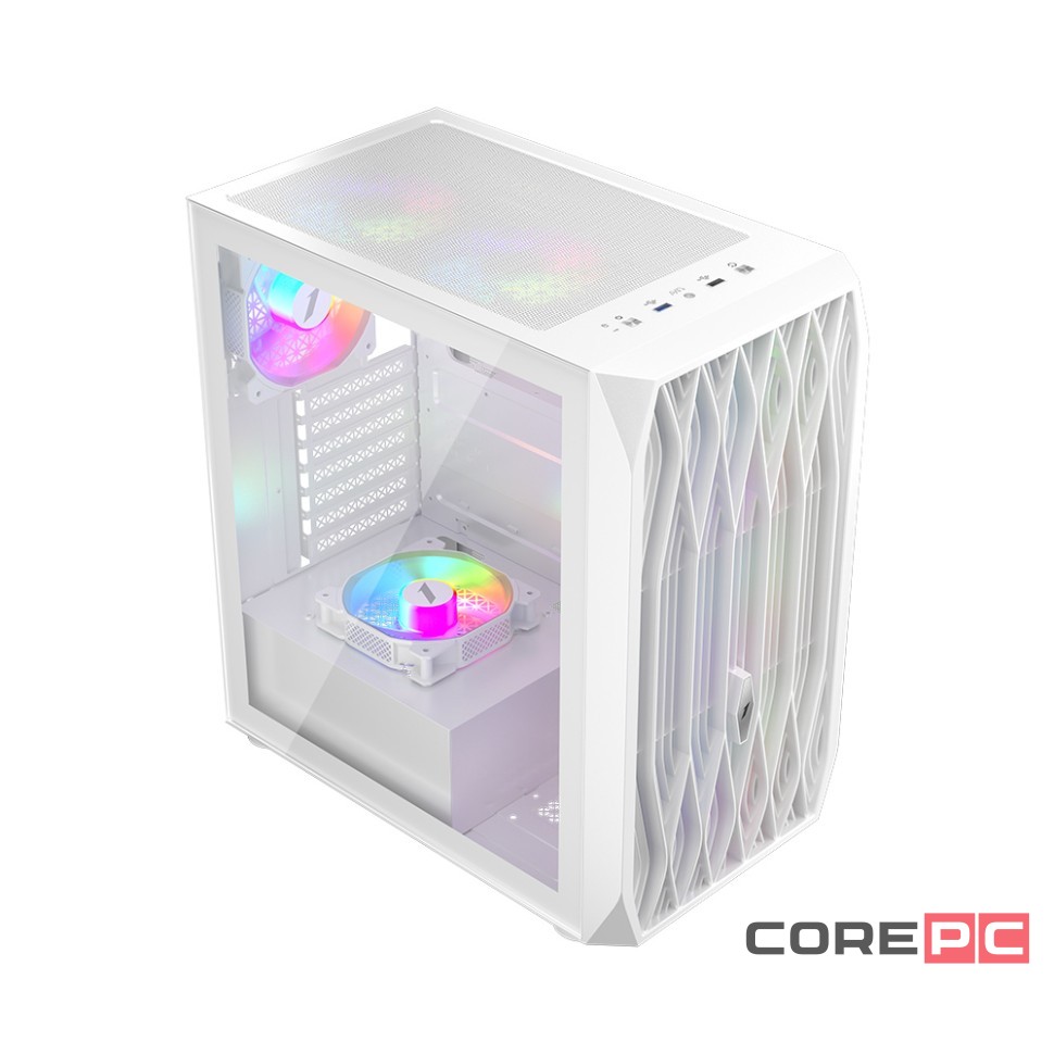 Компьютерный корпус 1STPLAYER ARIYA AY7 LED White (AY7-WH-4F1-W)
