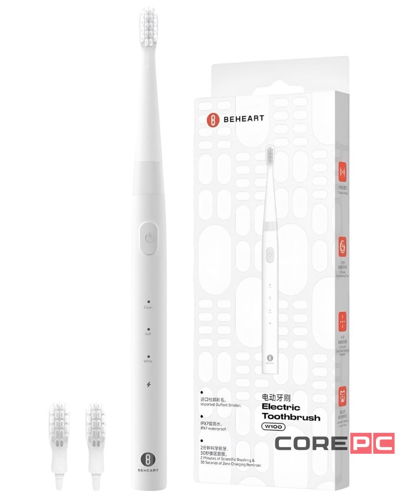 Зубная щетка электрическая Beheart W100 белая