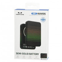 Powerbank магнитный с MagSafe Keephone Kavos Semi-Solid Battery 10000mAh черно-зеленый