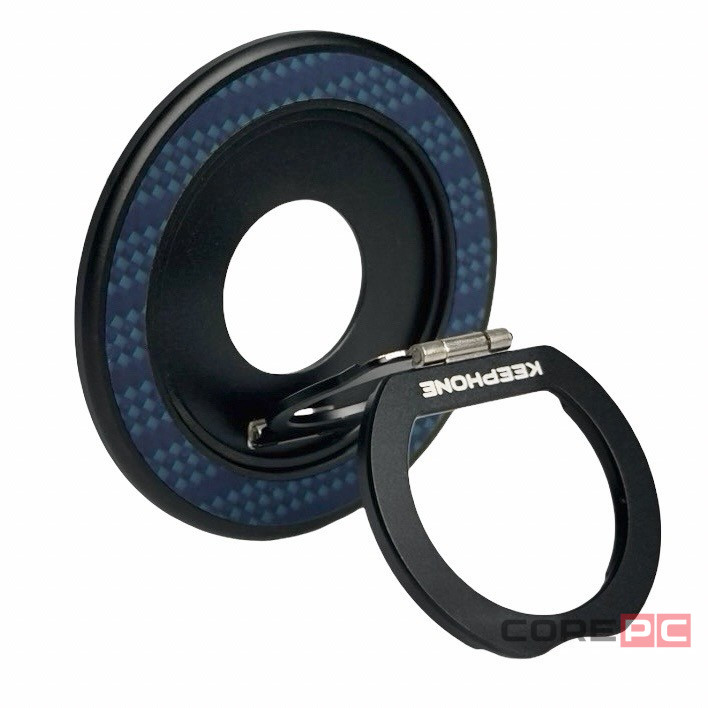 Магнитное кольцо Keephone Halogrip Aramid синее