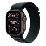 Apple Watch Ultra 3 49mm Natural Titanium Case with Black Alpine Loop (M)