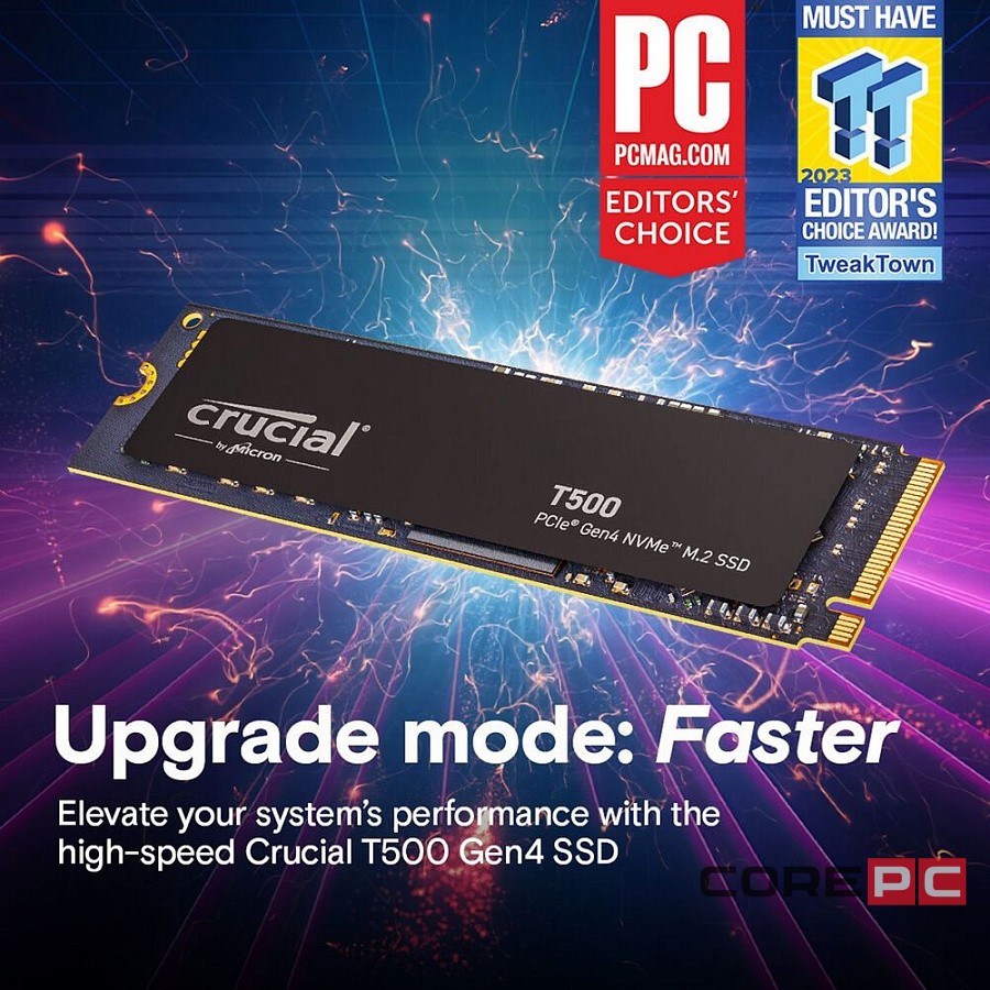 Твердотельный накопитель CRUCIAL 500 Gb T500 (CT500T500SSD8)