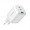 Сетевое зар. устр. Keephone Thomas KP-EB011 1USB+2C 65W Gan с кабелем Type-C на Type-C белое