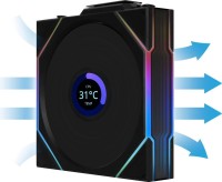 Вентилятор для корпуса Lian Li UNI FAN TL WIRELESS LCD 120 12TLLCD1W1B BLACK (G99.12TLLCD1W1B.R0)