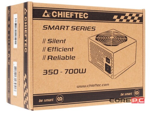 Блок питания Chieftec 400W Smart Black (GPS-400A8)
