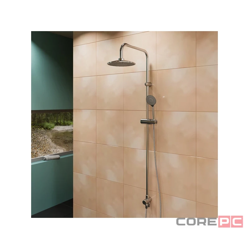 Душевой гарнитур MIXLINE МЛ 2400 (ML 2400), БЕЗ смесителя, лейка тропический душ, хром