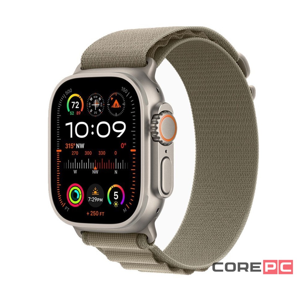 Apple Watch Ultra 2 49 mm Titanium Case Olive Alpine Loop (S)