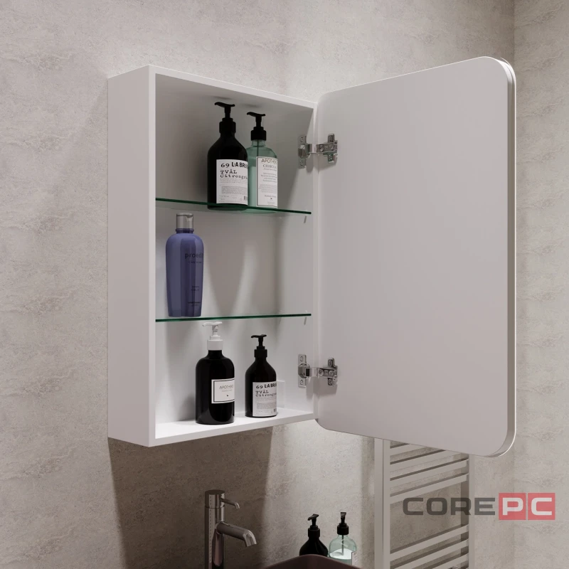 Зеркальный шкаф MIXLINE Фиджи 500х750 (ШВ) ПРАВЫЙ,сенсор.выкл, светодиодная подсветка