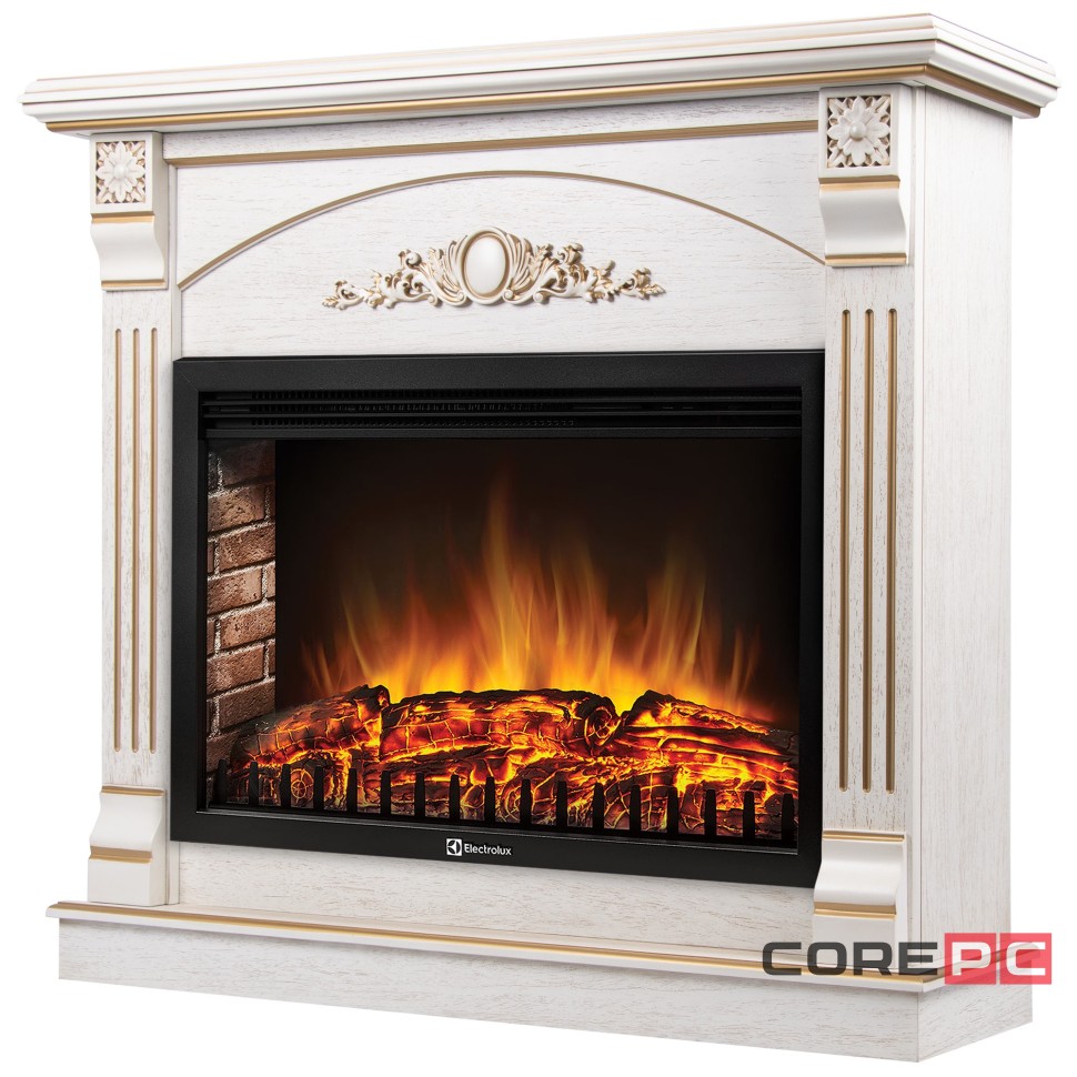 Портал Firelight Barocco 30 шпон белый дуб с золотой патиной