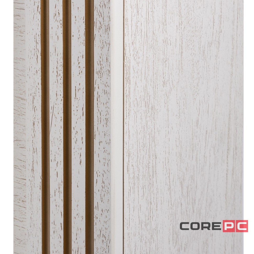 Портал Firelight Barocco 30 шпон белый дуб с золотой патиной