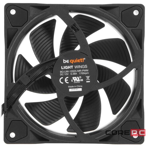 Комплект вентиляторов Be Quiet! LIGHT WINGS 120mm Triple-Pack BL076