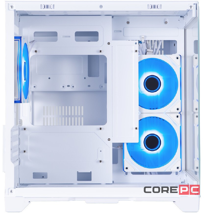 Компьютерный корпус 1STPLAYER MEGAVIEW MV5-TP ARGB White (MV5-TP-WH-2FC7R-W-1FC7-W)