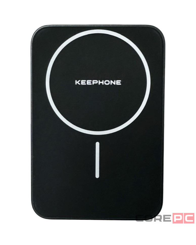 Powerbank магнитный с MagSafe Keephone Brendy 5000mAh черно-зеленый