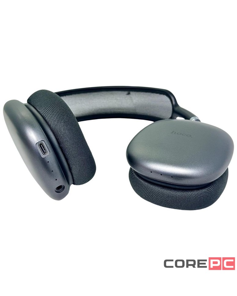 Стереонаушники Bluetooth полноразмерные Hoco W55 Plus ANC BT5.4/ANC/65ч серые