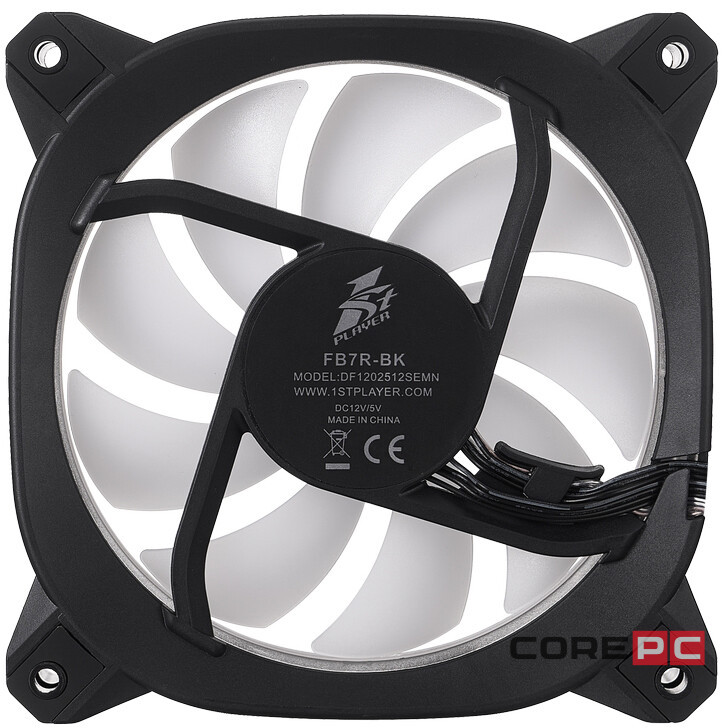 Вентилятор для корпуса 1STPLAYER FB7R ARGB Black (FB7R-BK)