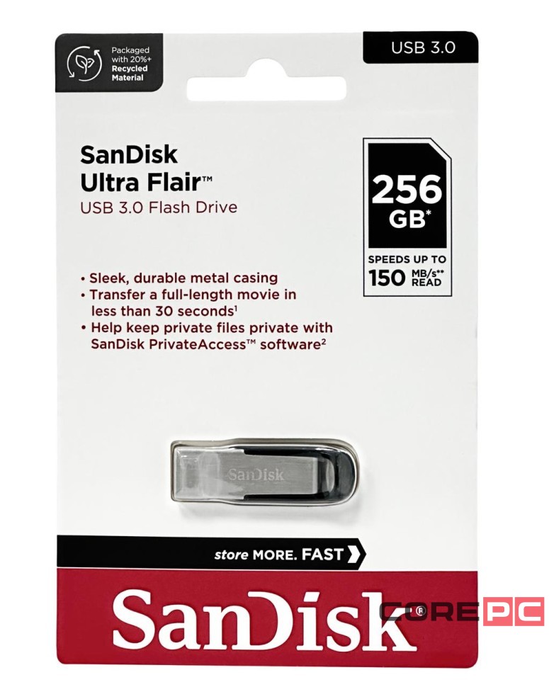 3.0 USB флеш накопитель SanDisk 256GB CZ73 Ultra Flair (SDCZ73-256G-G46)