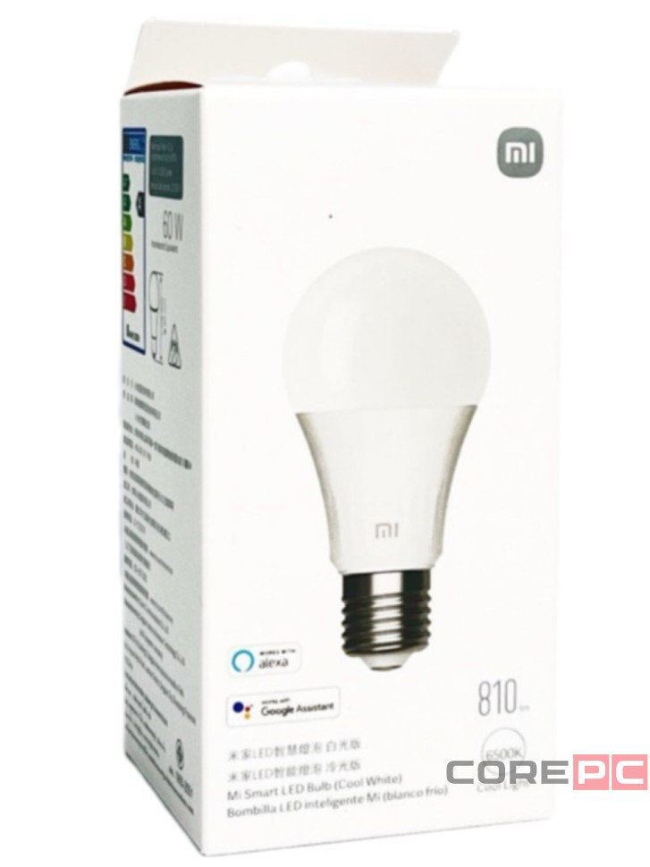 Лампа Xiaomi Mi Smart LED Bulb Cool White E27 7.5W/810lm (XMBGDP03YLK)