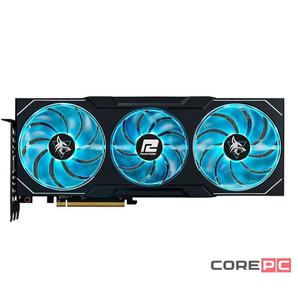 Видеокарта PowerColor (RX7900XTX 24G-L/OC) Radeon RX 7900 XTX 24GB Hellhound