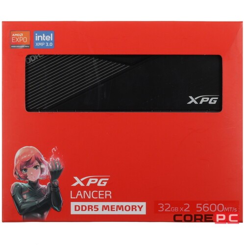 Оперативная память 64 Gb 5600 MHz ADATA XPG LANCER Black (AX5U5600C3632G-DCLABK)