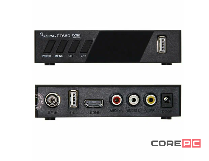 ТВ-приставка для приема цифрового телевидения Selenga T68D