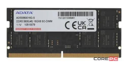Оперативная память 16 Gb 5600 MHz ADATA XPG (AD5S560016G-S)