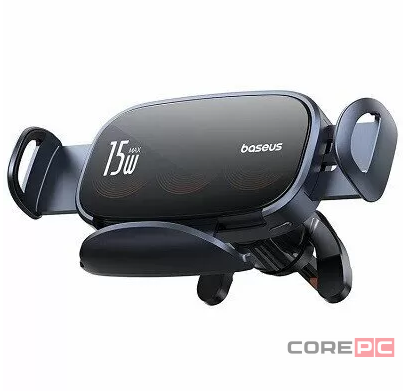 Держатель c беспроводной зарядкой Baseus LightChaser Triple-Coil Wireless C40355901111-00 черный