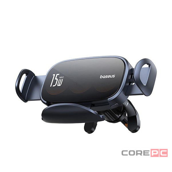 Держатель c беспроводной зарядкой Baseus LightChaser Triple-Coil Wireless C40355901111-00 черный