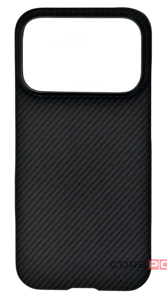 Накладка для i-Phone 17 Pro Pitaka Ultra Slim case черно-серая