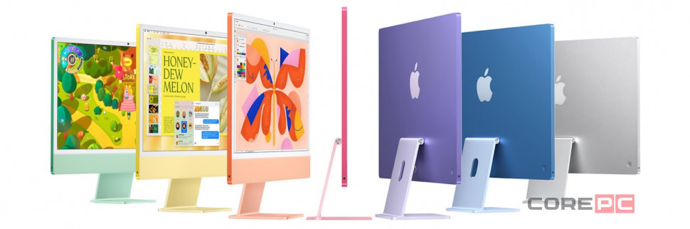Apple iMac 24" with Retina 4.5K (M4 10C CPU, 10C GPU/16GB/512GB) (Silver) (MWUV3)