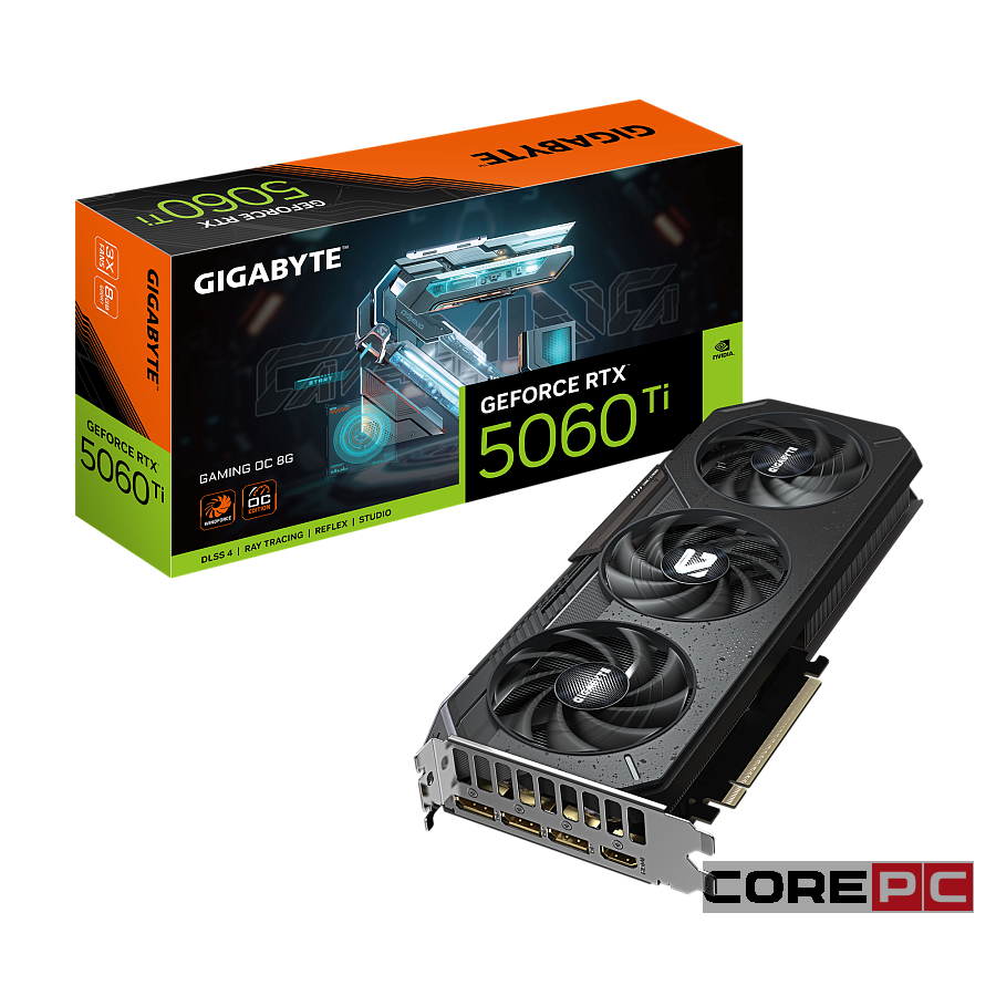 Видеокарта Gigabyte (GV-N506TGAMING OC-8GD) GeForce RTX 5060 Ti 8GB GAMING OC