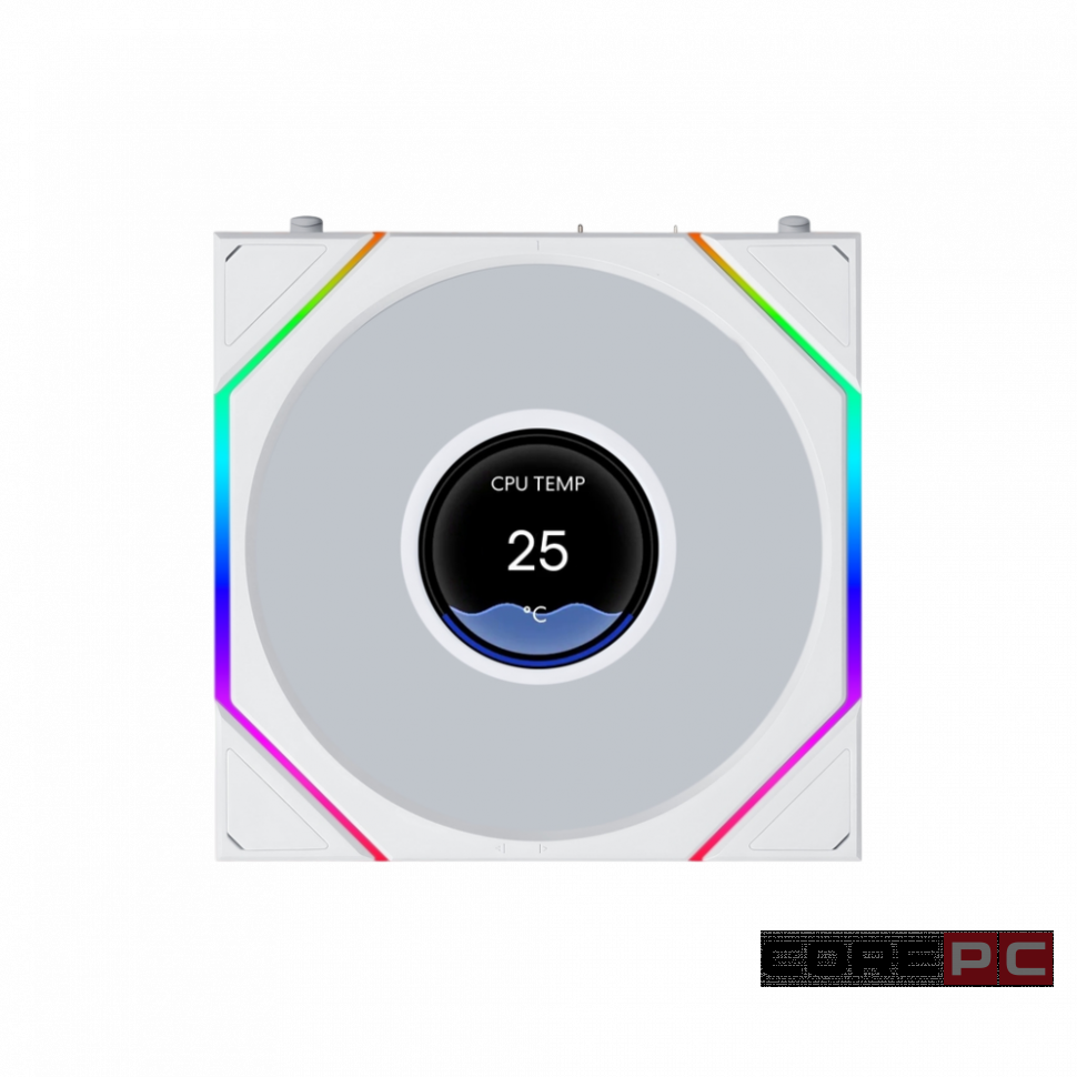 Вентилятор для корпуса Lian Li UNI FAN TL LCD FLEX 120 Reverse Blade 12RTLLCD1F1W ARGB White (G9F.12RTLLCD1F1W.R0)