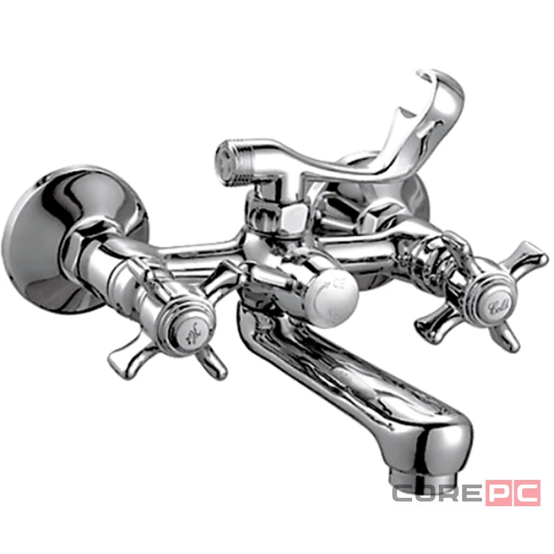 Смеситель для ванны Haiba HB3024, вентильное управление, цвет хром