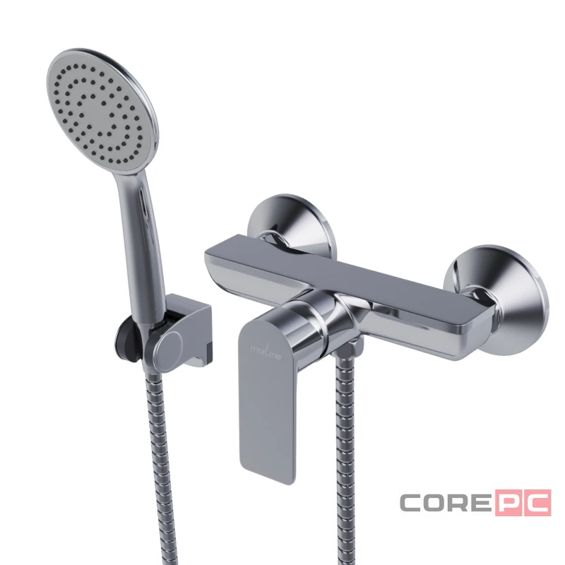 Смеситель для душа MIXLINE МЛ26-07/ML26-07, рычажное управление, цвет хром