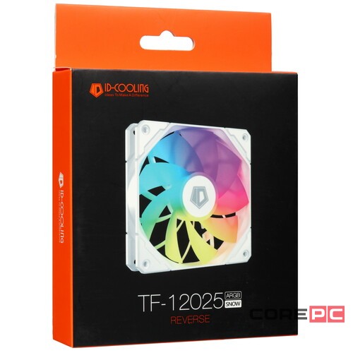 Вентилятор для корпуса ID-COOLING TF-12025-ARGB-SNOW REVERSE