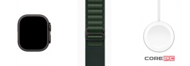 Apple Watch Ultra 2 (2024) 49mm Black Titanium Case with Dark Green Alpine Loop (S)