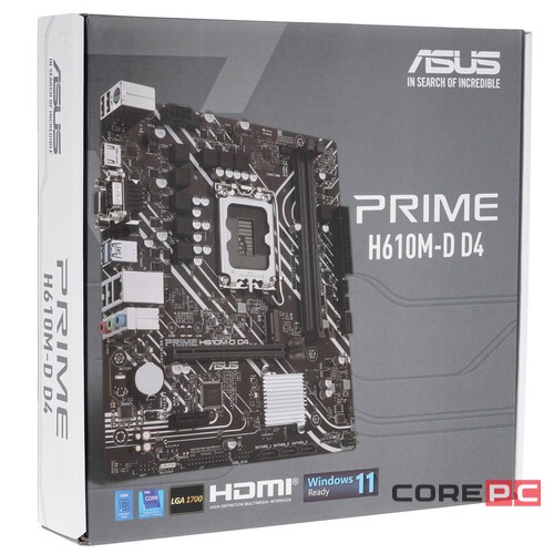 Материнская плата ASUS PRIME H610M-D D4 90MB1A00-M0EAY0