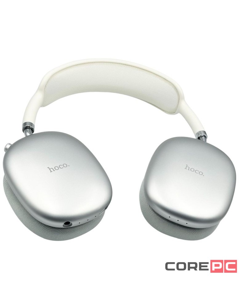 Стереонаушники Bluetooth полноразмерные Hoco W55 Plus ANC BT5.4/ANC/65ч серебристые