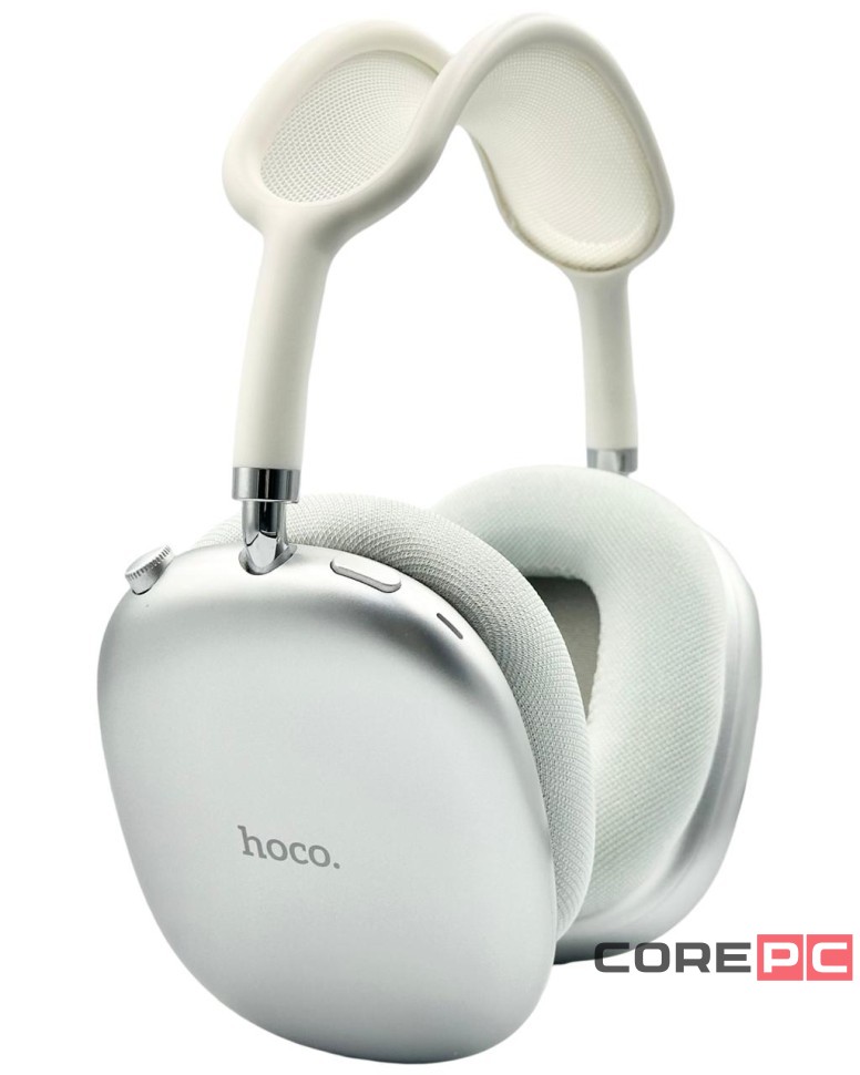 Стереонаушники Bluetooth полноразмерные Hoco W55 Plus ANC BT5.4/ANC/65ч серебристые