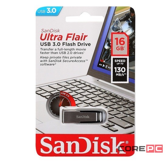 3.0 USB флеш накопитель SanDisk 16GB CZ73 Ultra Flair (SDCZ73-016G-G46)