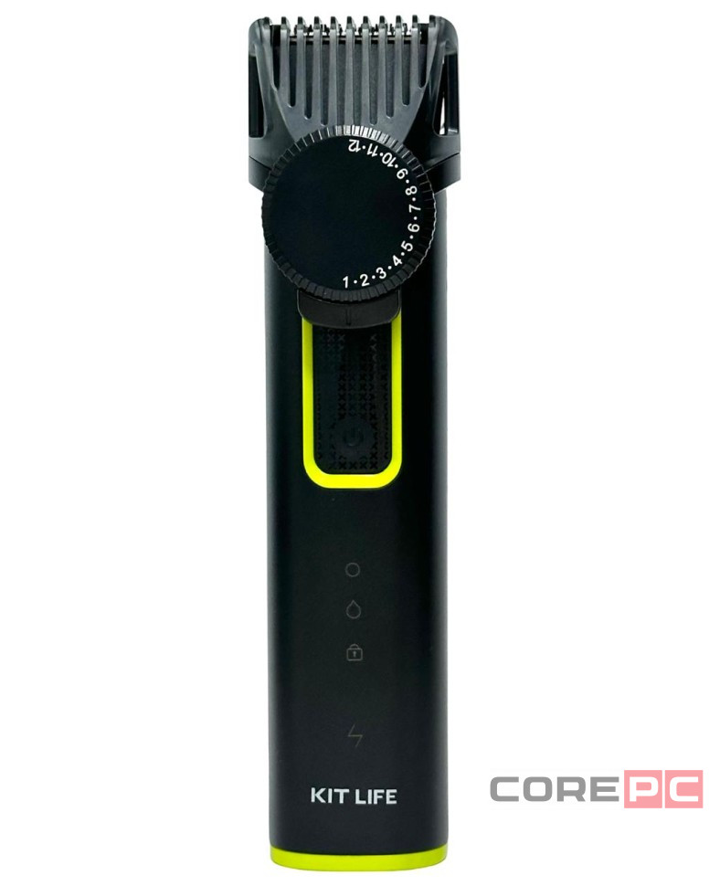 Электрический триммер для волос,бороды,носа,бровей и ушей KIT LIFE (KTLFQ01) черный